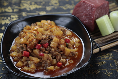 土豆牛肉馅
